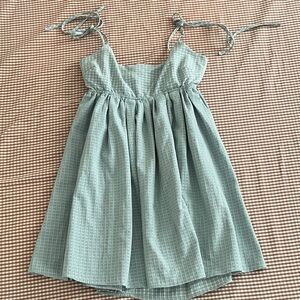 Altar'd State Blue and White Checkered Dress